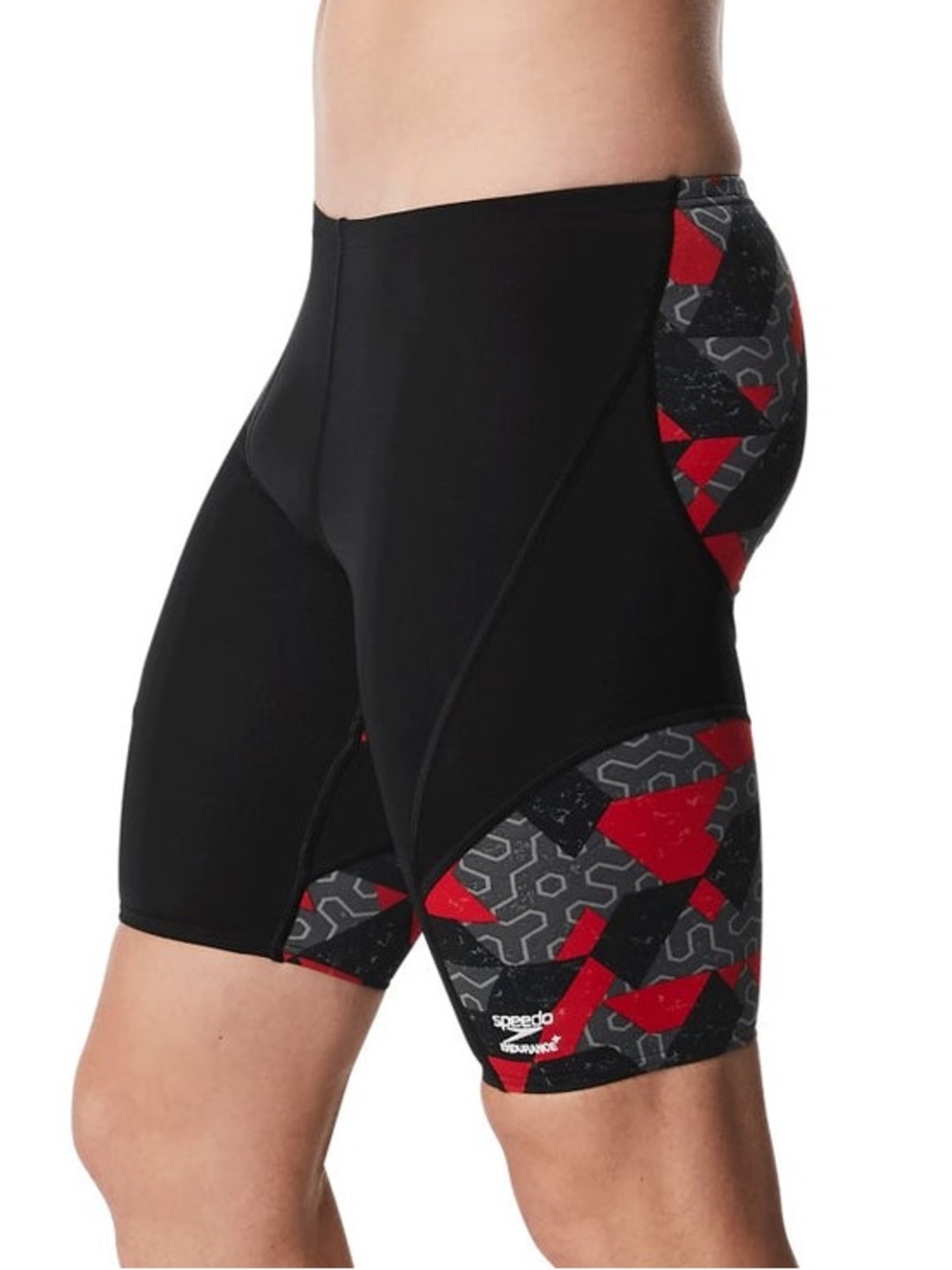 NWT SPEEDO ENDURANCE+ RUSE BLOCKS JAMMER Red size 22 (medium)